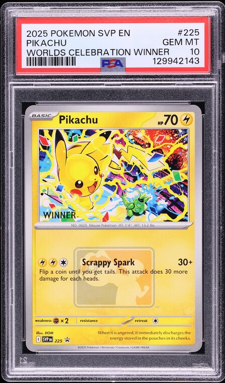 【希少】 ピカチュウ Pikachu WCS 2025 winner 2025 Pikachu WCS Promo SV-P-002/SV-P S-Chinese Pokemon Card