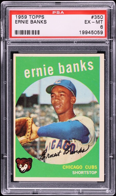 1959 Topps Ernie Banks #350 PSA 6 EXMT