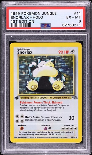 1996 Pokemon Japanese Jungle Holo Snorlax #143 PSA 9 MINT on