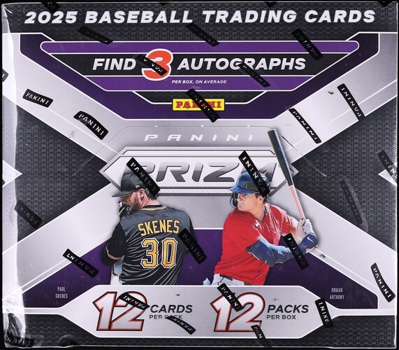 2025 Panini Prizm Baseball Sealed Hobby Box, 12ct Packs