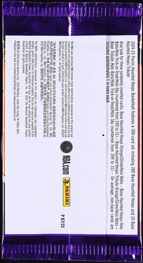 2024 Panini Haunted Hoops Basketball Sealed Pack, 3ct Cards