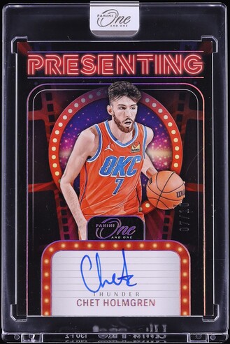 2024 Panini One And One Presenting Chet Holmgren AUTO JERSEY # 7/10 #PS-HOL