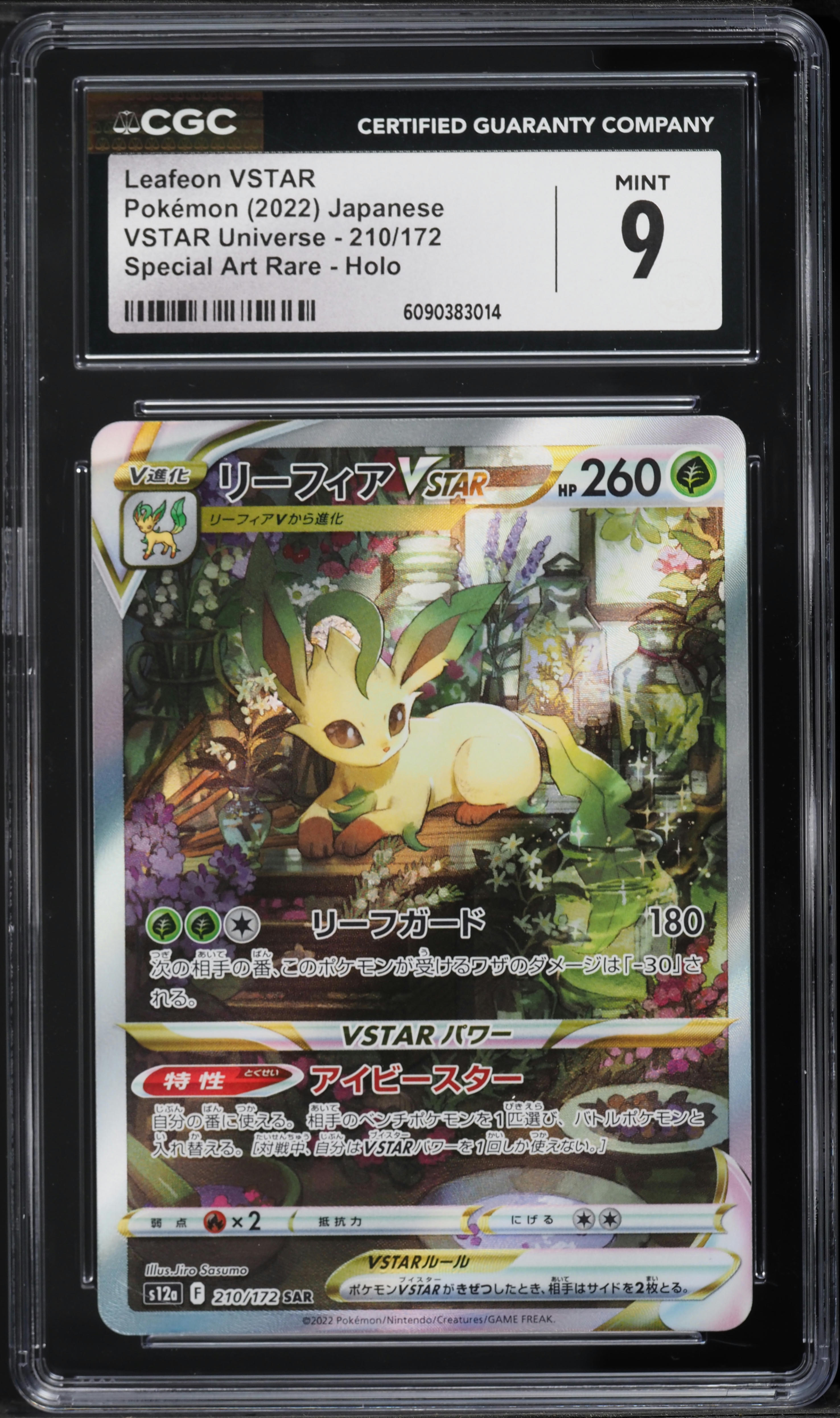 2022 Pokemon Japanese Sword & Shield VSTAR Universe SAR Leafeon
