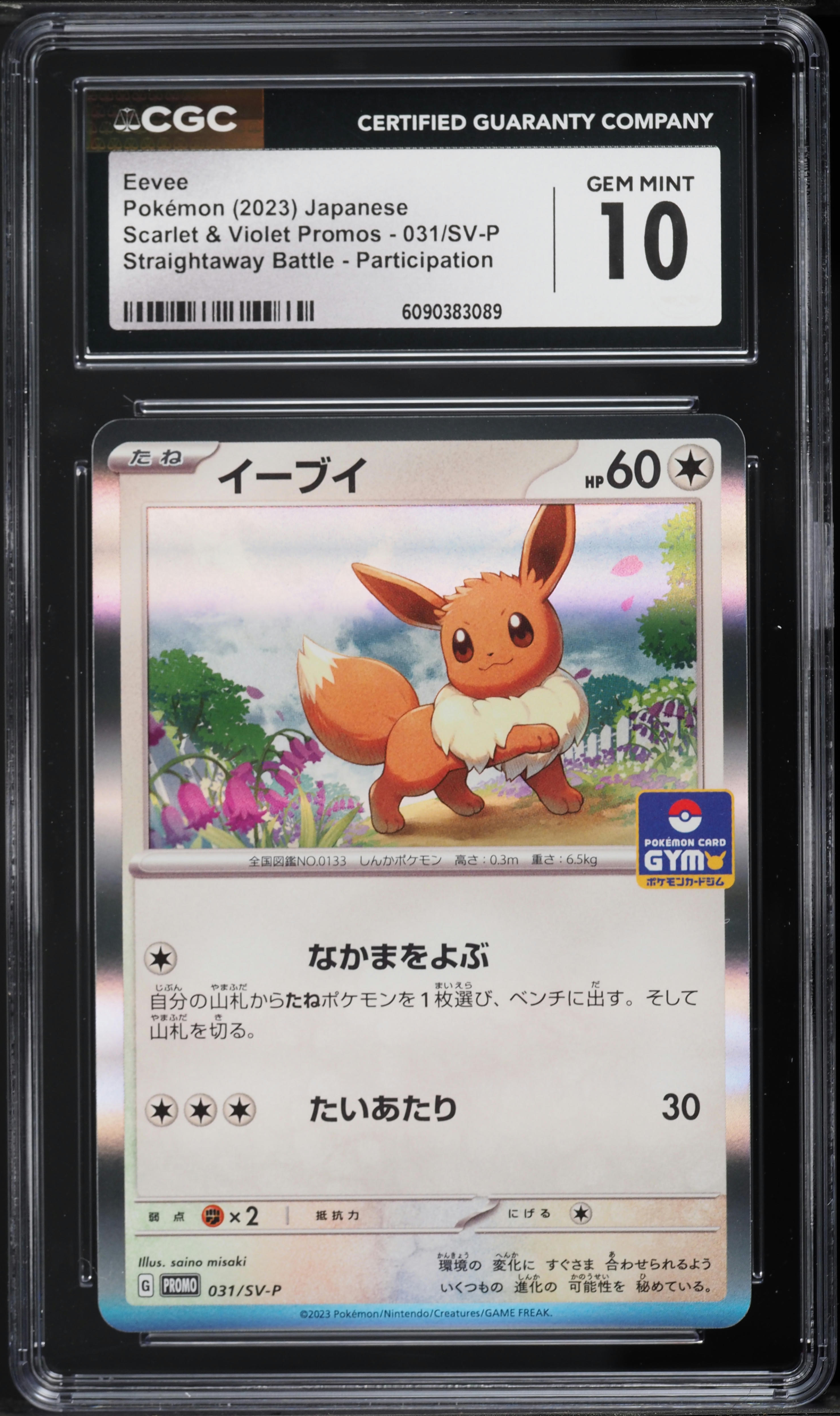 2023 Pokemon Japanese SV Promo Straightaway Battle Gym Holo Eevee