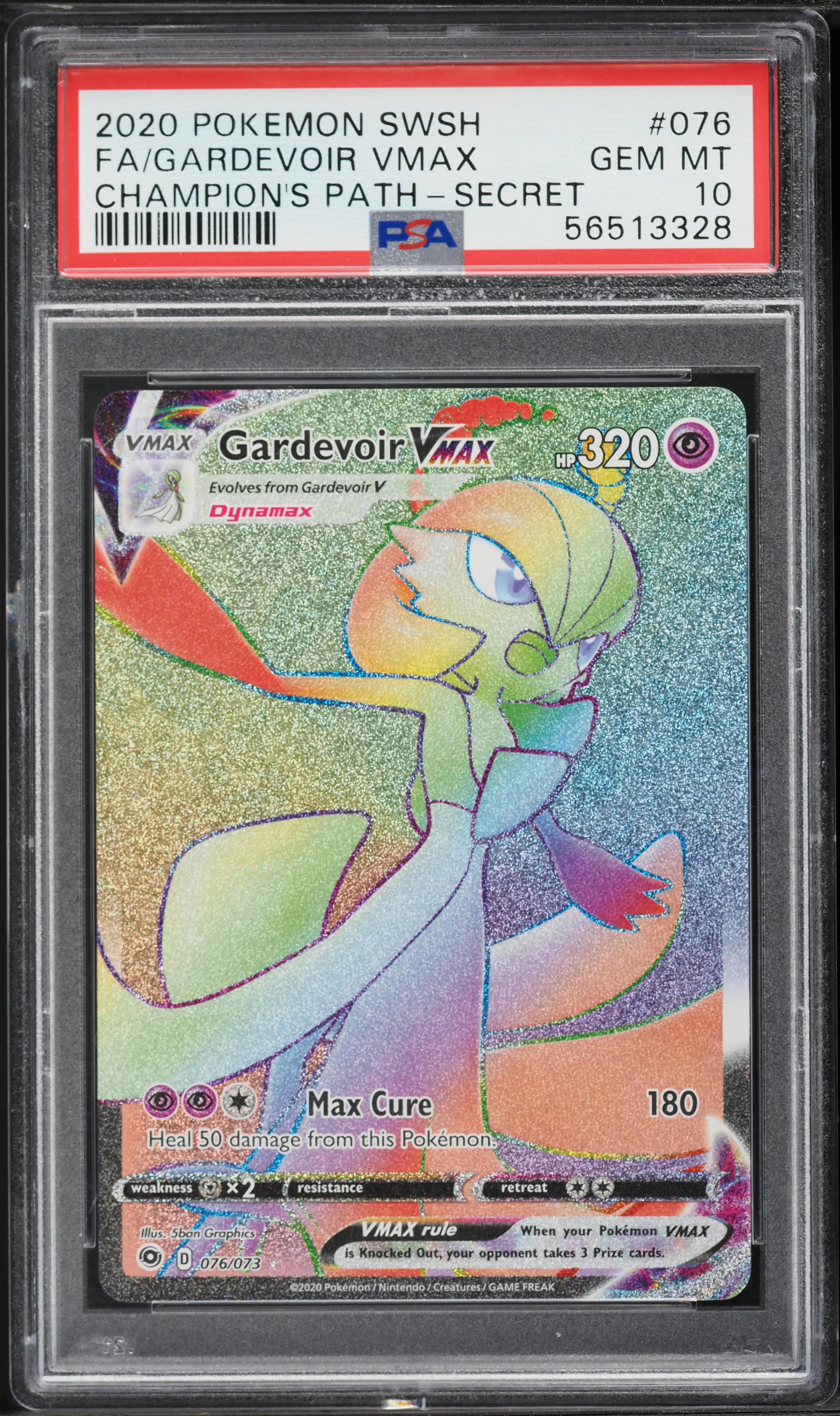 2020 Pokemon Sword & Shield Champion's Path Rainbow Rare Gardevoir