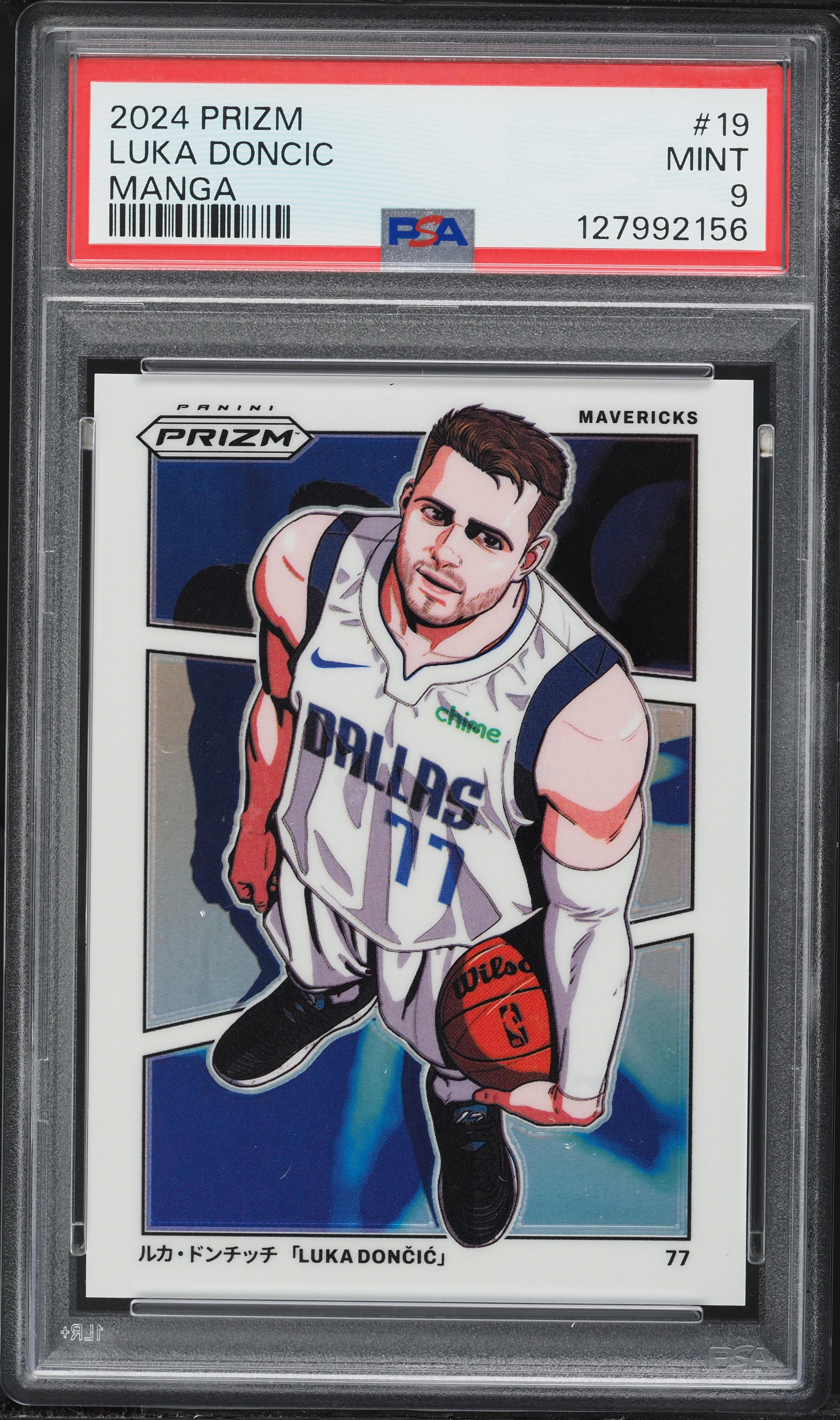 2024 Panini Prizm Manga Luka Doncic #19 PSA 9 MINT on Fanatics Collect