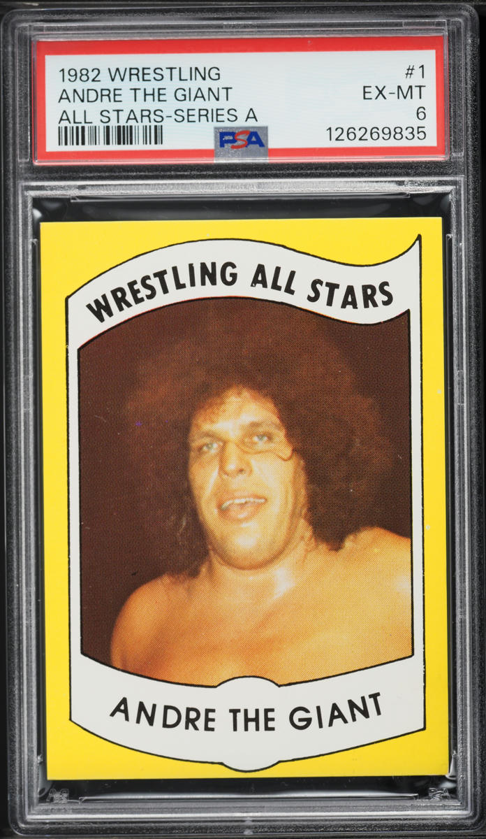 1982 Wrestling All-Stars Series A Andre The Giant #1 PSA 6 EXMT