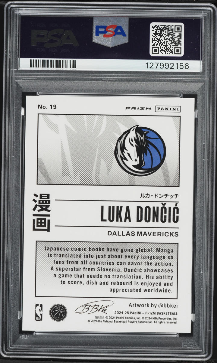 2024 Panini Prizm Manga Luka Doncic #19 PSA 9 MINT