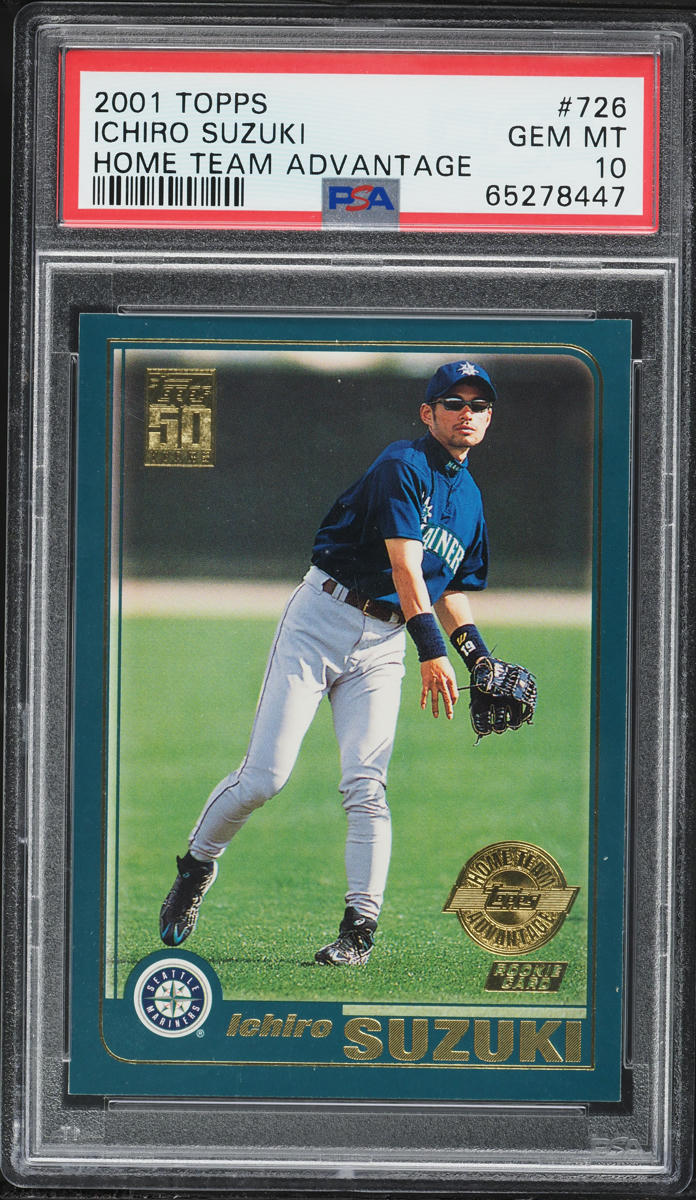 2001 Topps Home Team Advantage Ichiro ROOKIE #726 PSA 10 GEM MINT