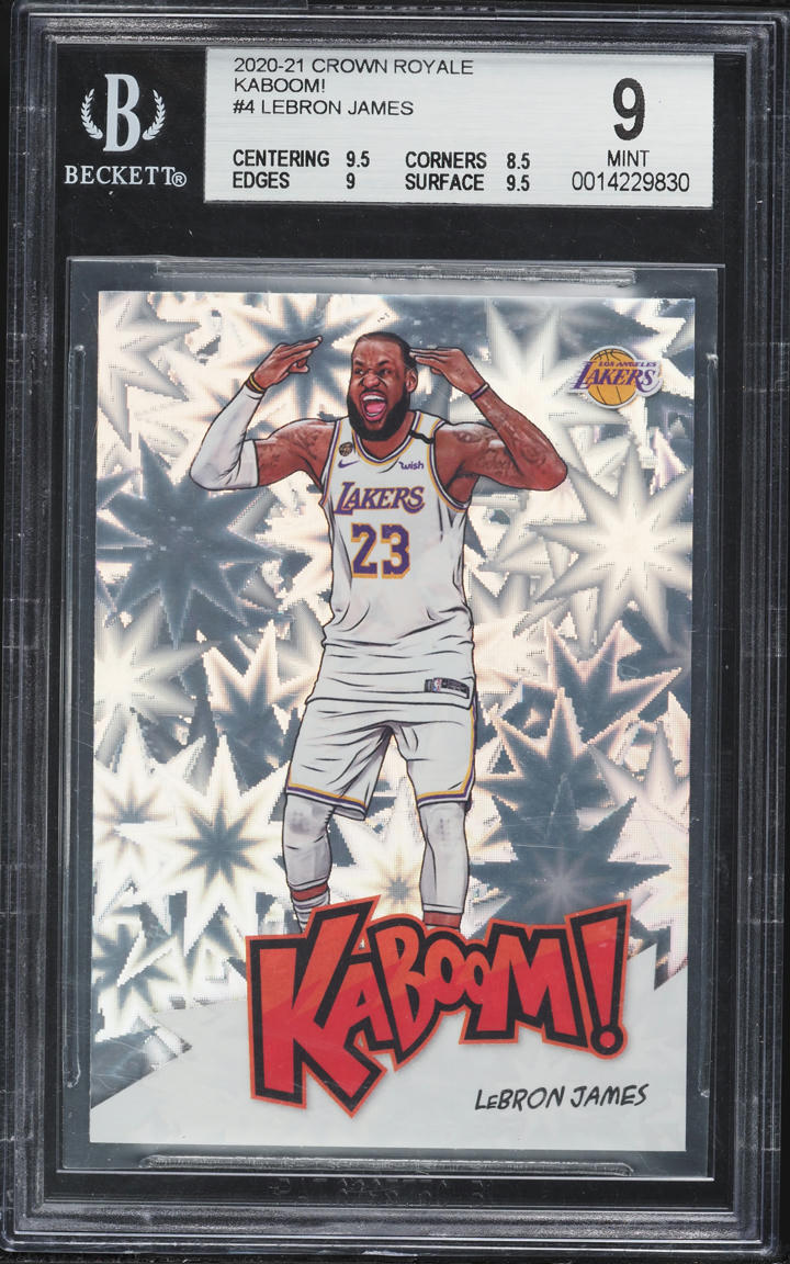 2020 Crown Royale Kaboom! LeBron James #4 BGS 9 MINT