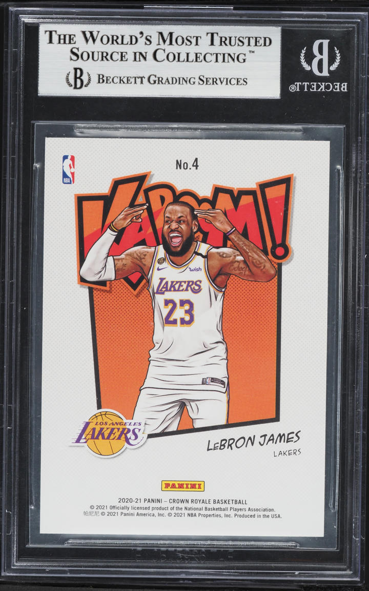 2020 Crown Royale Kaboom! LeBron James #4 BGS 9 MINT