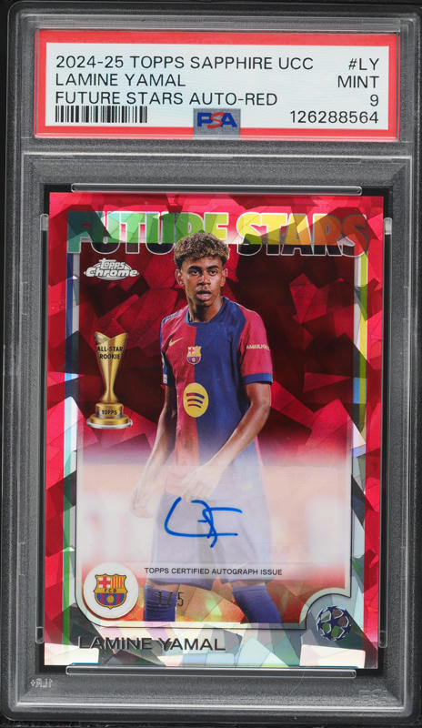 2024 Topps Chrome Sapphire Selections Black Lamine Yamal AUTO DNA