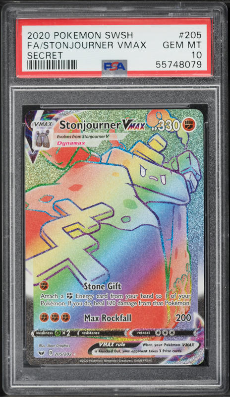 stonjourner pokemon card value VMAX 116/202 Sword & Shield Holo Rare Near Mi Fighting / 130 / Basic Attack 1 Most Expensive Stonjourner Pokémon Cards