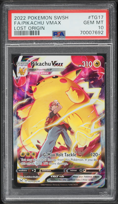 2022 Pokemon Sword & Shield Lost Origin Full Art Pikachu VMAX