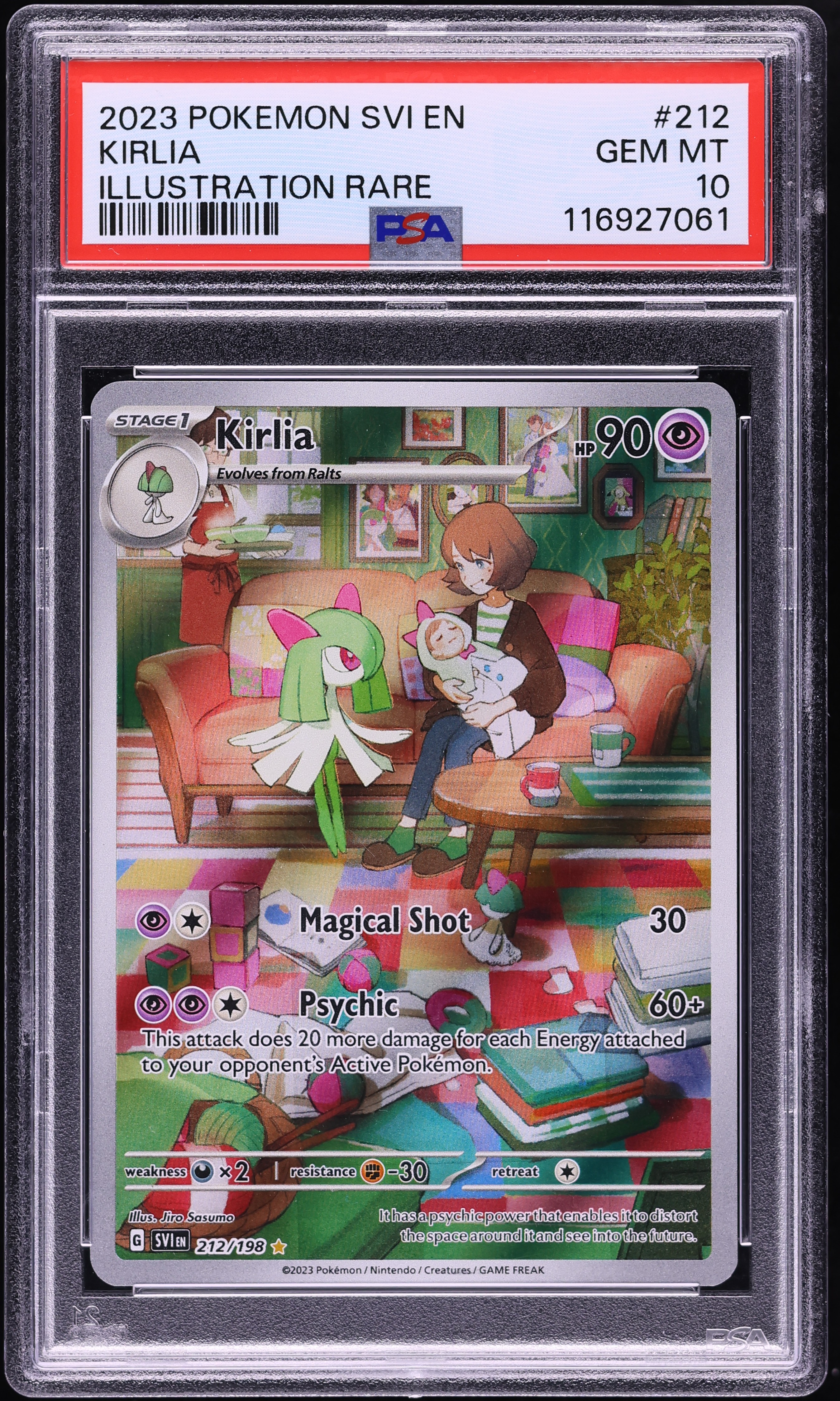 2023 Pokemon Scarlet & Violet Illustration Rare Kirlia #212 PSA 10