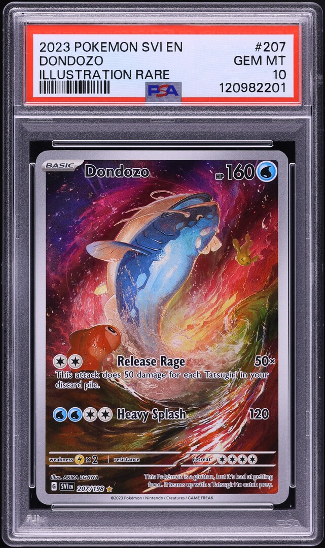 2023 Pokemon Scarlet & Violet Illustration Rare Dondozo #207 PSA 10 GEM MINT