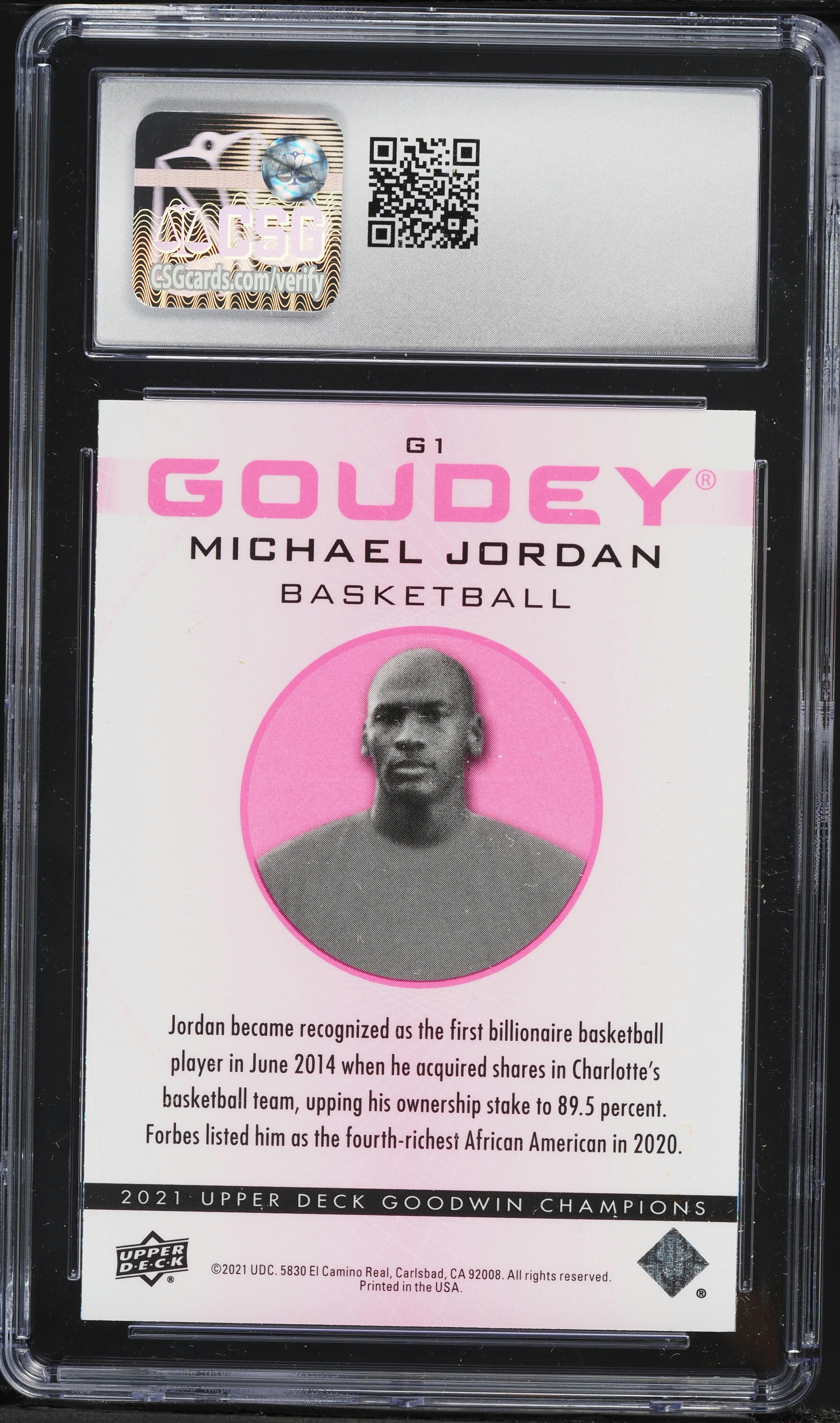2021 Upper Deck Goodwin Champions Goudey Platinum Pink Traxx