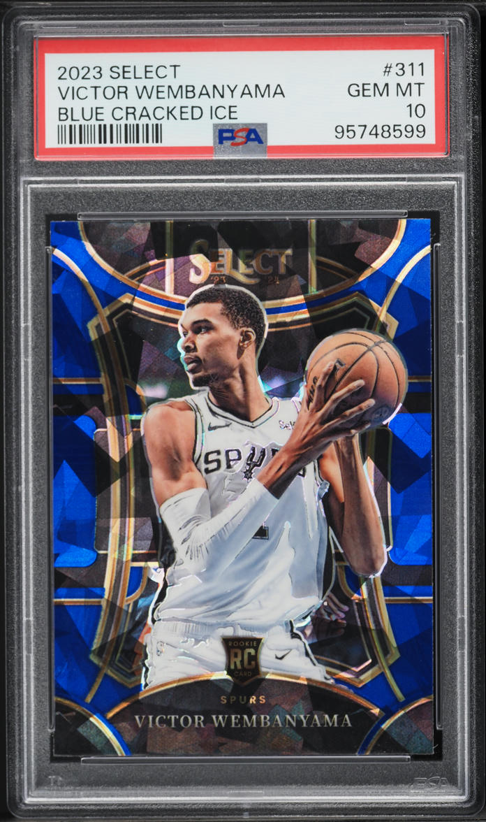 2023 Select Mezzanine Blue Cracked Ice Victor Wembanyama ROOKIE #311 PSA 10 GEM MINT