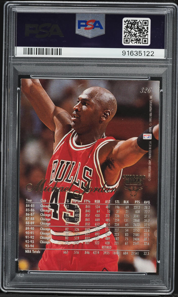 1994 Flair Basketball Michael Jordan #326 PSA 10 GEM MINT