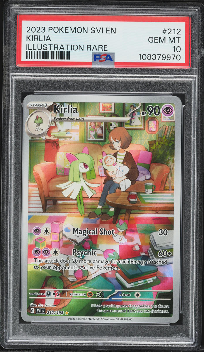 2023 Pokemon Scarlet & Violet Illustration Rare Kirlia #212 PSA 10 GEM MINT