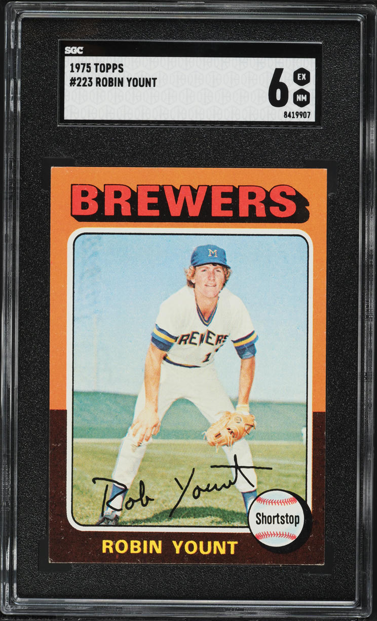 1975 Topps Robin Yount ROOKIE #223 SGC 6 EXMT