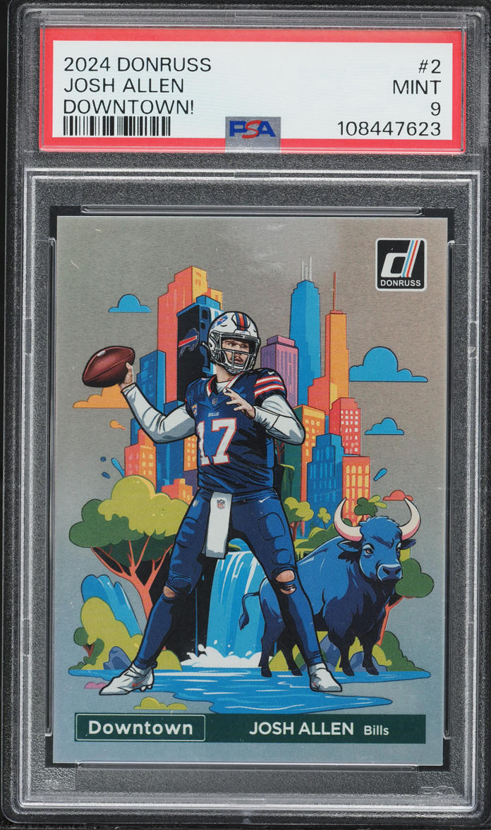 2024 Donruss Downtown Josh Allen #2 PSA 9 MINT