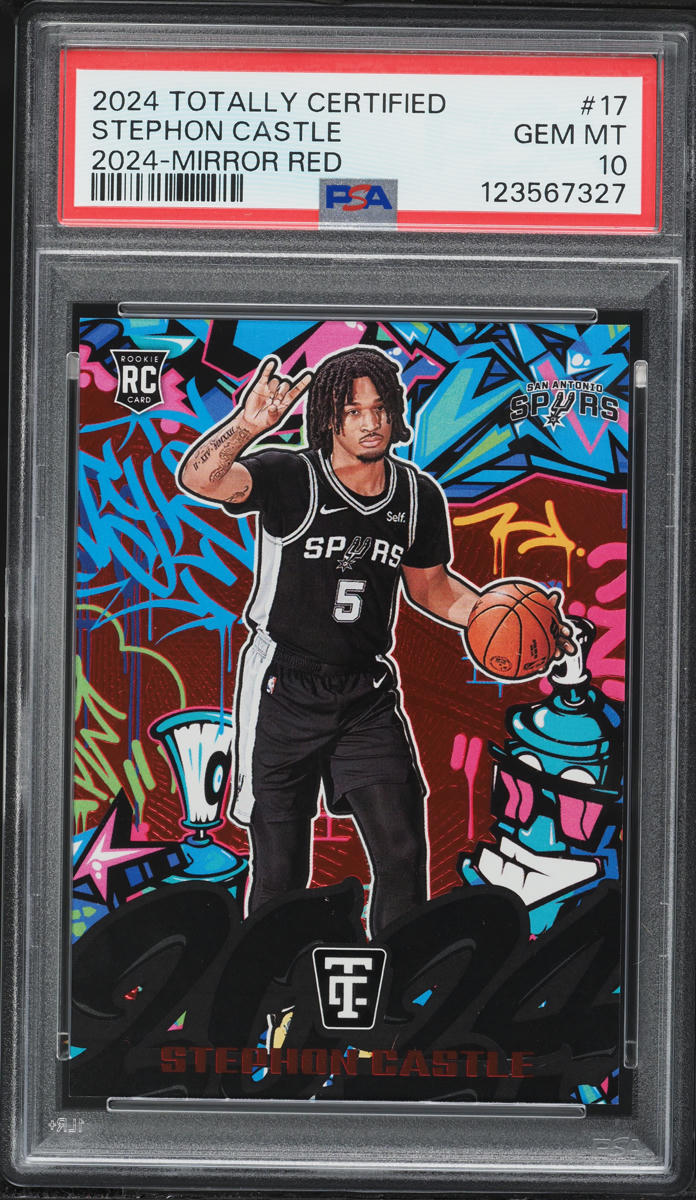 2024 Totally Certified Mirror Red Stephon Castle ROOKIE /99 #17 PSA 10 GEM MINT