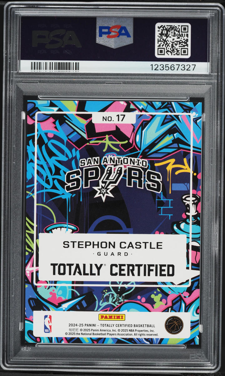 2024 Totally Certified Mirror Red Stephon Castle ROOKIE /99 #17 PSA 10 GEM MINT