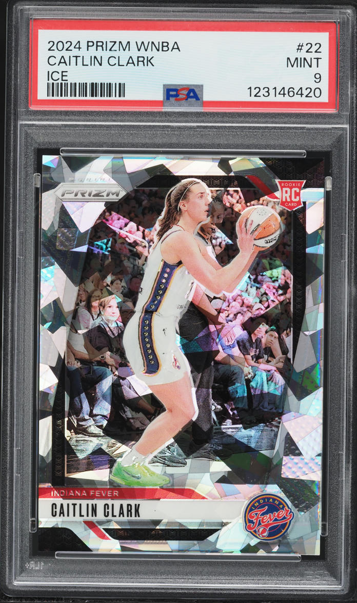 2024 Panini Prizm WNBA Ice Caitlin Clark ROOKIE #22 PSA 9 MINT