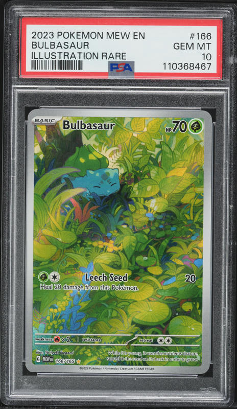 1999 Pokemon Base Set Shadowless Bulbasaur #44 PSA 9 MINT on