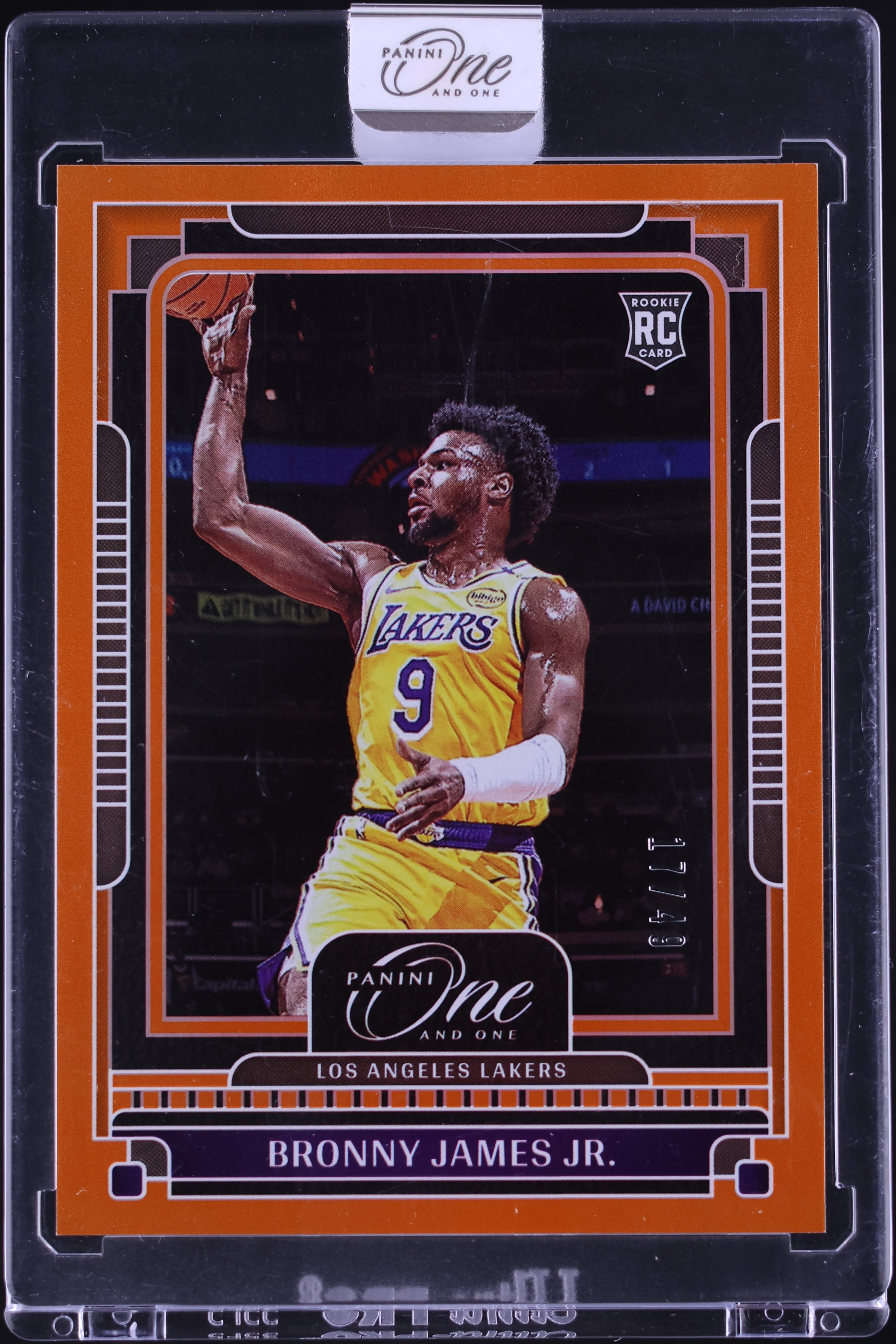 2024 Panini One And One Orange Bronny James Jr. ROOKIE /49 #108 on