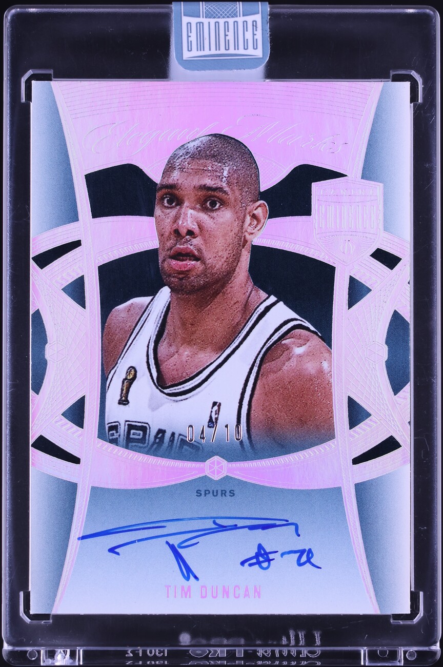 2024 Panini Eminence Elegant Marks Tim Duncan AUTO /10 #EM-DUN