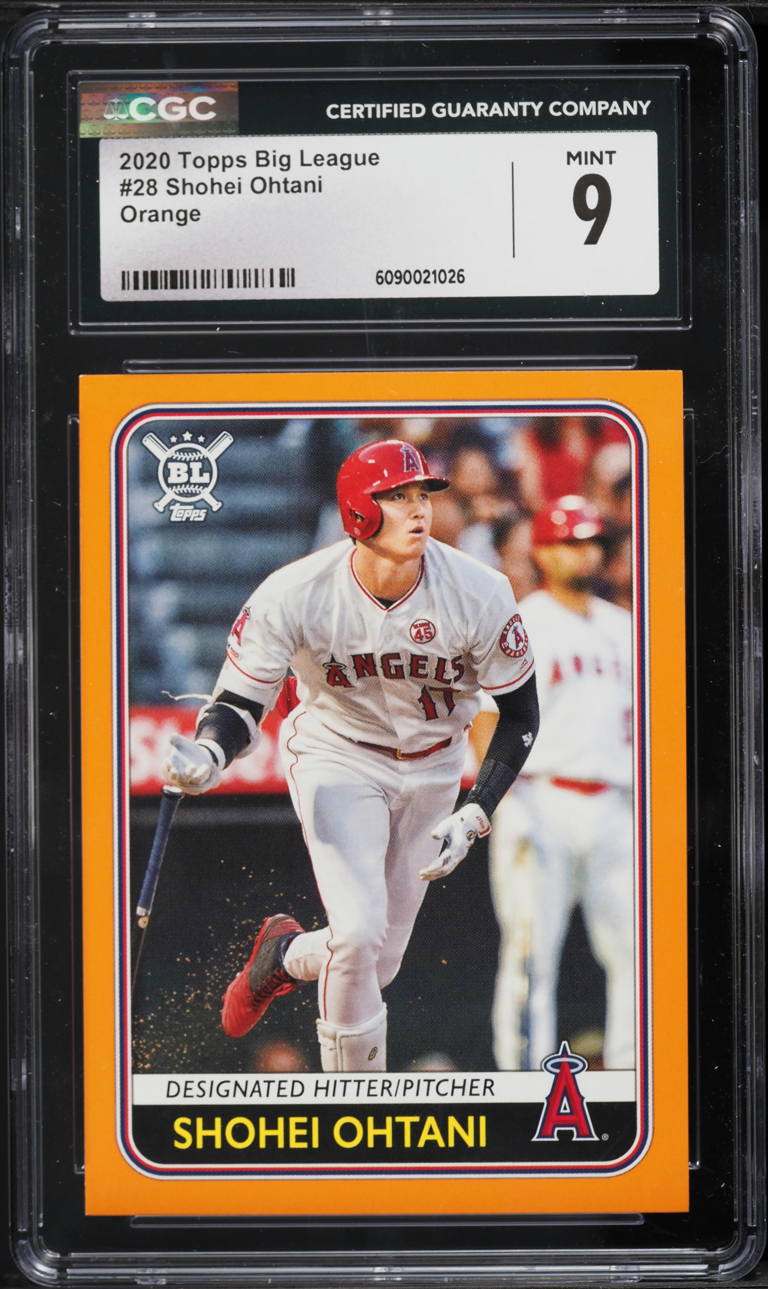 2020 Topps Big League Orange Shohei Ohtani #28 CGC 9 MINT on
