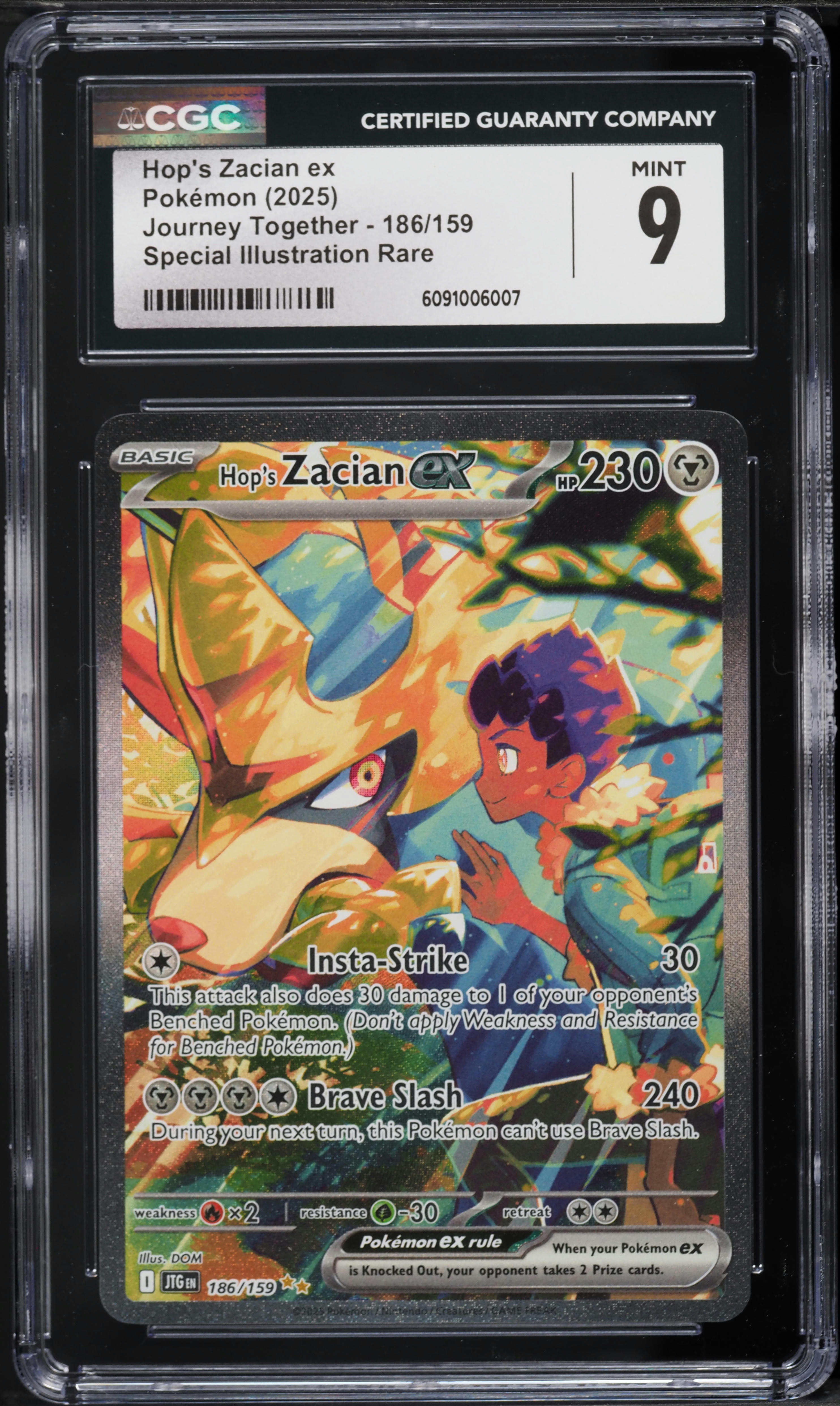 2025 Pokemon Scarlet & Violet Journey Together SIR Hop's Zacian ex