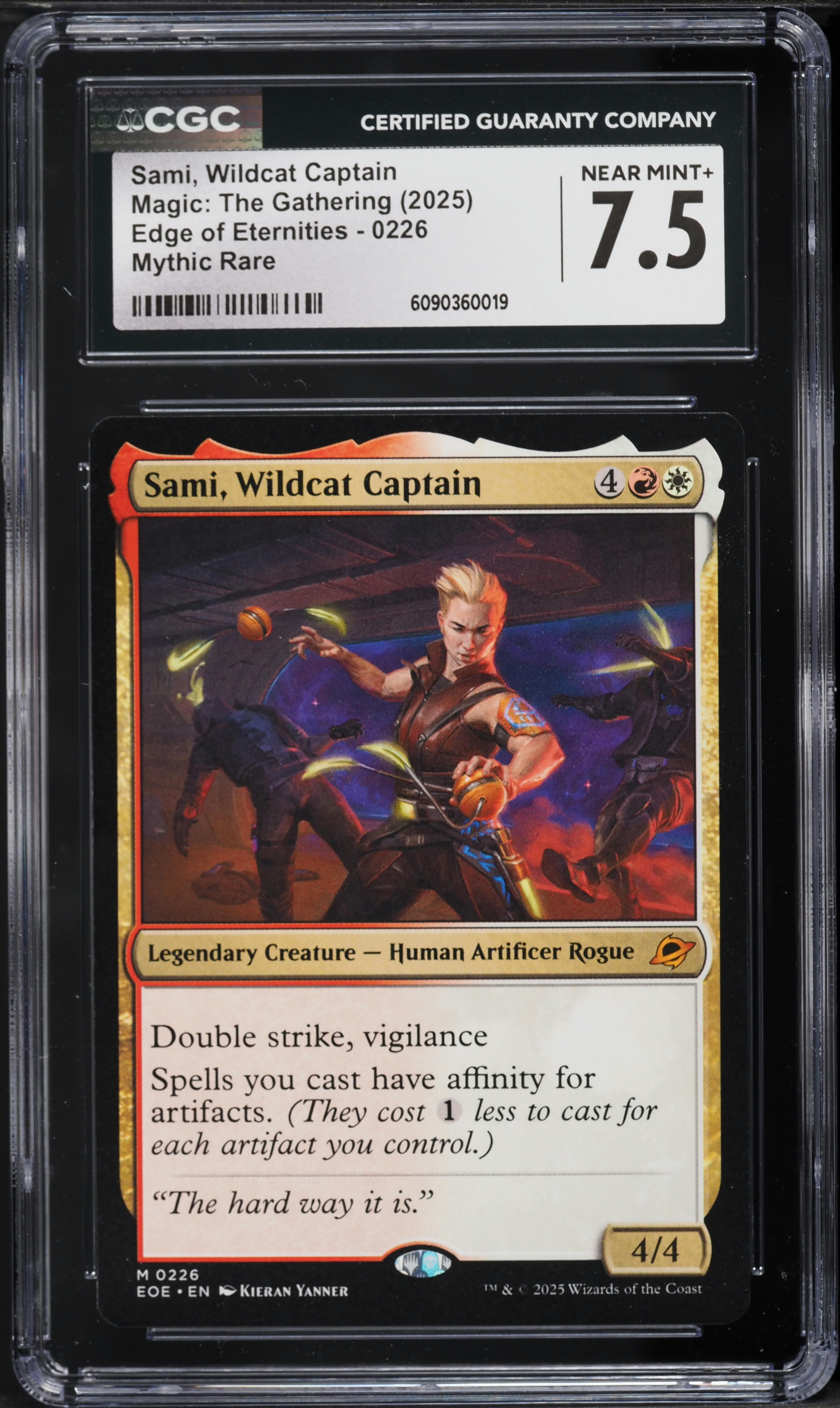 2025 Magic The Gathering MTG Edge Of Eternities Mythic Rare Sami, Wildcat  Captain #0226 CGC 7.5 on Fanatics Collect