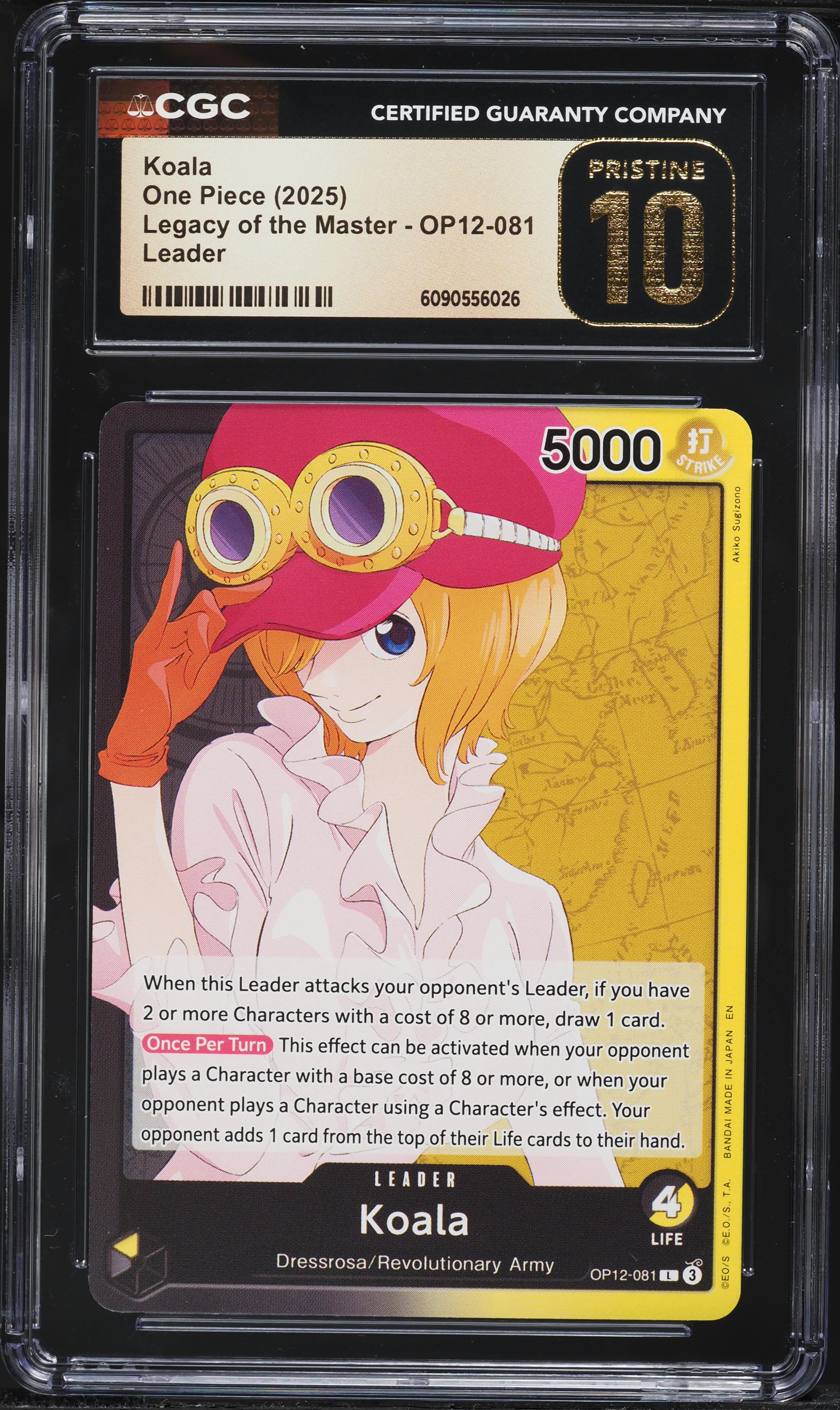 2025 One Piece Legacy of the Master Koala #OP12-081 CGC 10