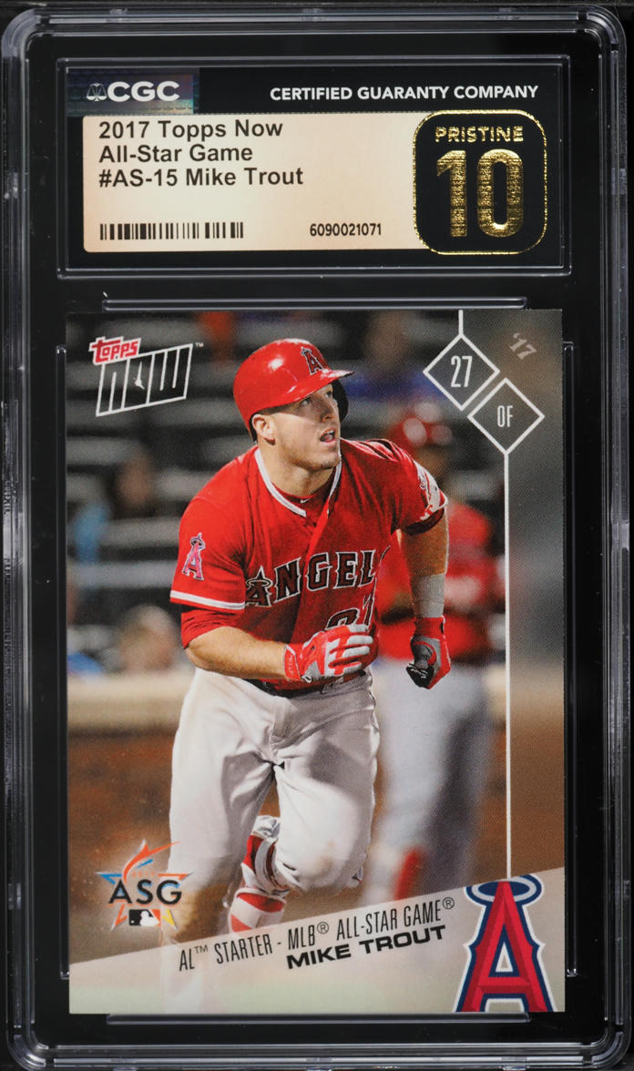 2017 Topps Now All-Star Game Mike Trout #AS-15 CGC 10 PRISTINE