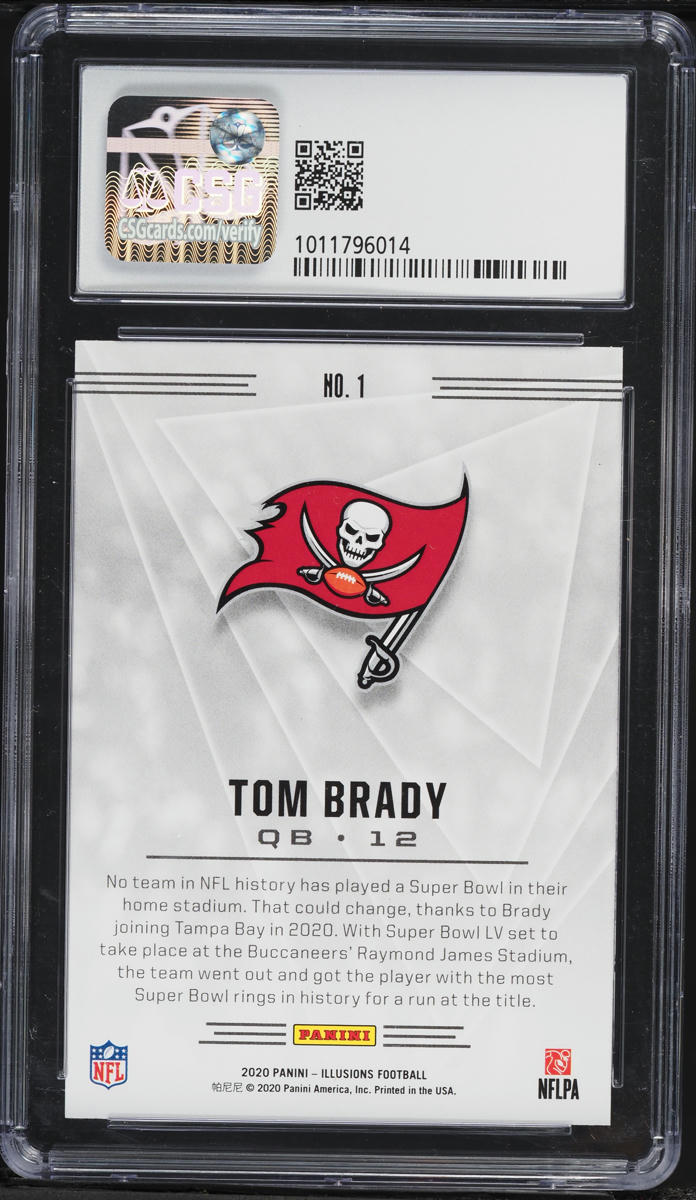2020 Panini Illusions Retail Tom Brady #1 CSG 10 Pristine