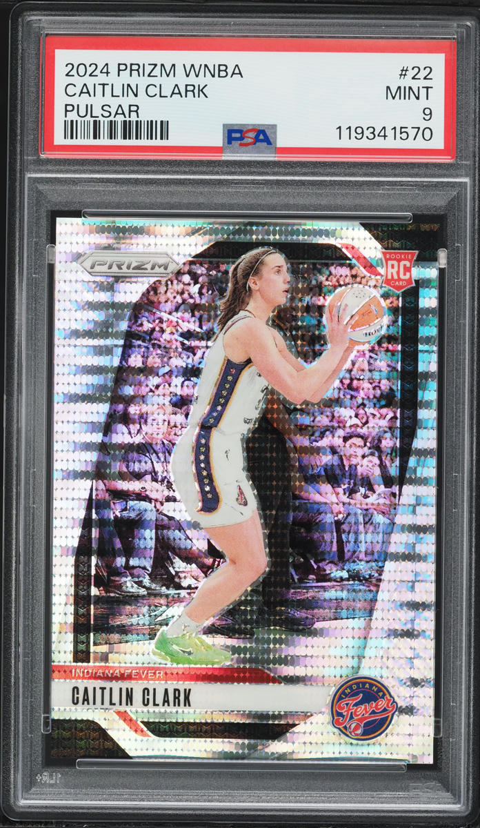 2024 Panini Prizm WNBA Pulsar Caitlin Clark ROOKIE /499 #22 PSA 9 MINT