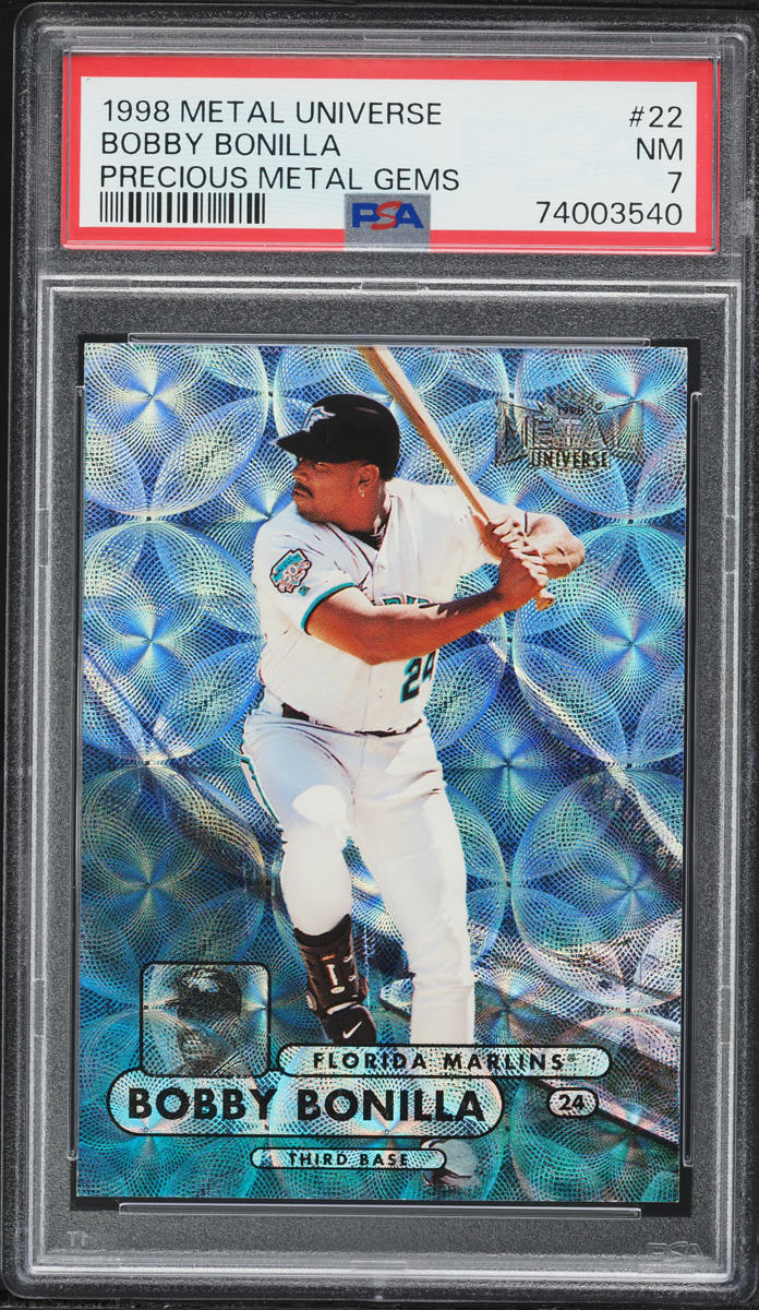 1998 Metal Universe Precious Metal Gems PMG Bobby Bonilla 1/50 #22 PSA 7 NRMT