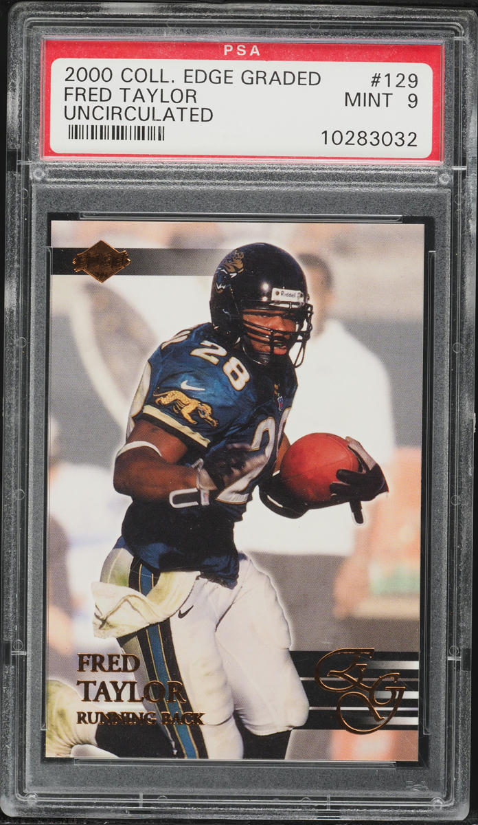 2000 Collector's Edge Graded Uncirculated Fred Taylor /5000 #129 PSA 9 MINT