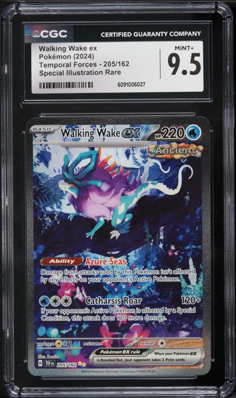2024 Pokemon Scarlet & Violet Temporal Forces SIR Walking Wake ex #205 PSA  9 MINT on Fanatics Collect