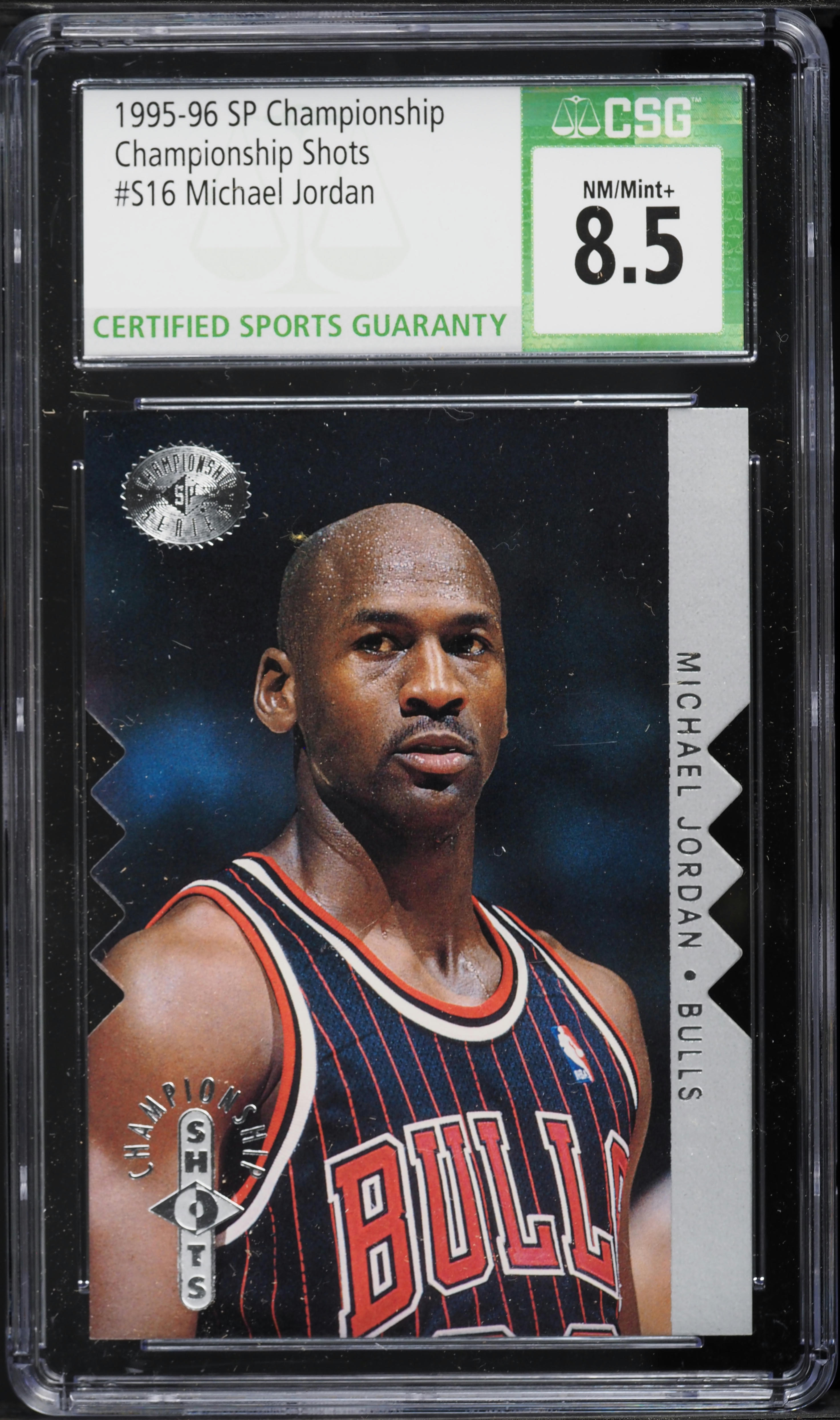 1995 SP Championship Shots Die-Cut Michael Jordan #S16 CSG 1995 SP Championship Shots Die-Cut Michael Jordan #S16 CSG