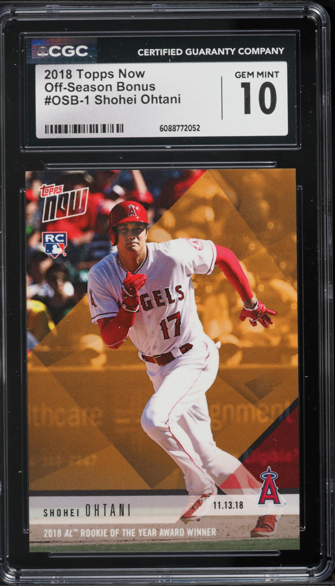 2018 Topps Now Off-Season Bonus Shohei Ohtani ROOKIE #OSB-1 CGC 10 GEM MINT