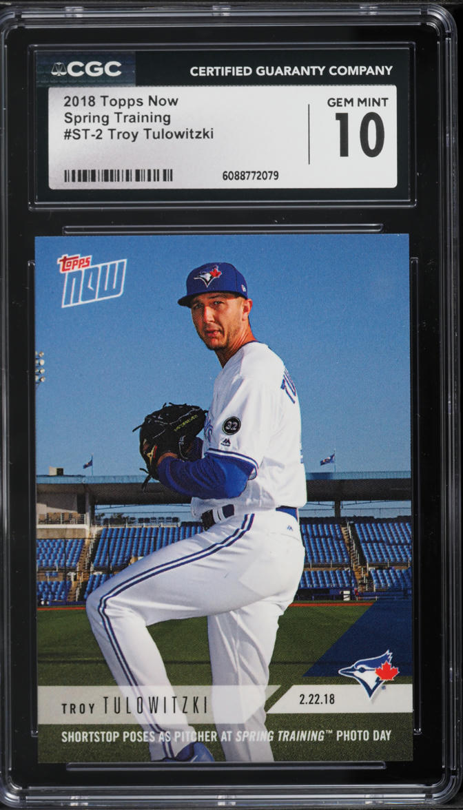 2018 Topps Now Spring Training Troy Tulowitzki #ST-2 CGC 10 GEM MINT