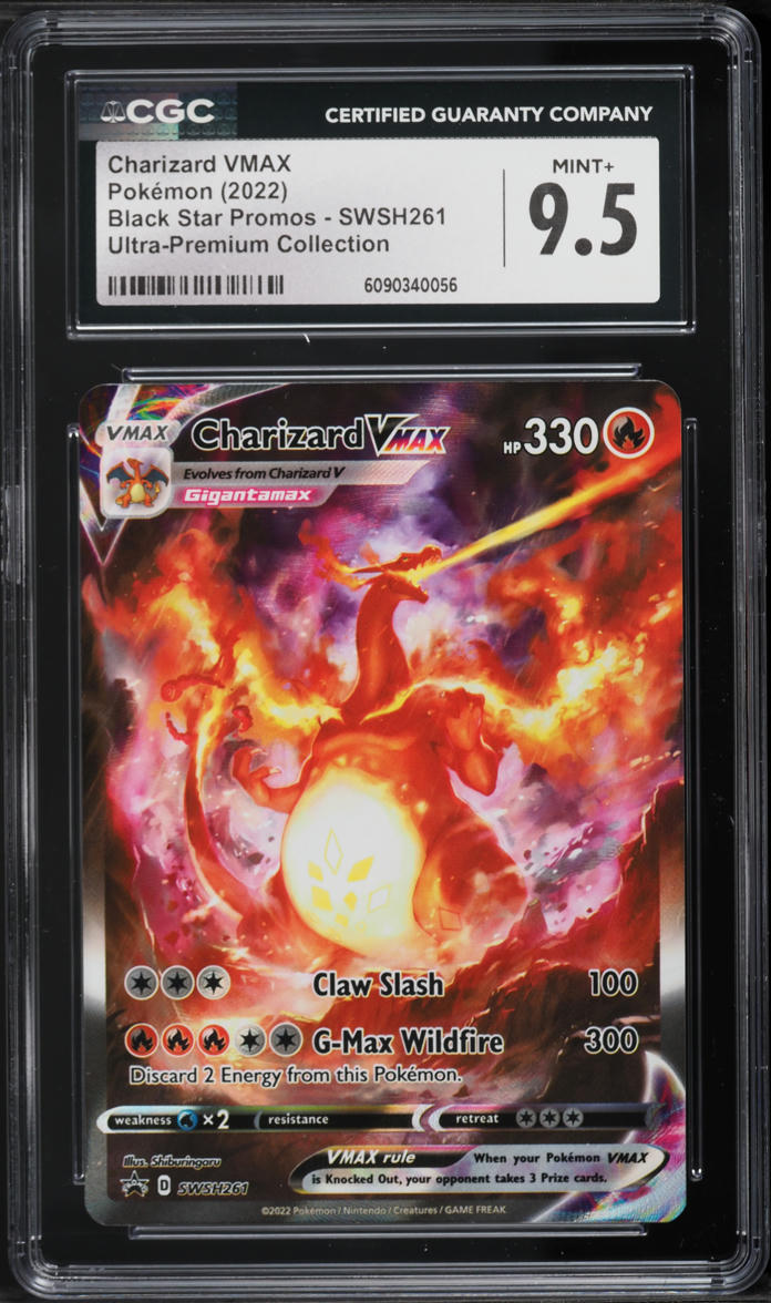 2022 Pokemon SWSH Promo Ultra Premium Collection Charizard VMAX #SWSH261 CGC 9.5 MINT+
