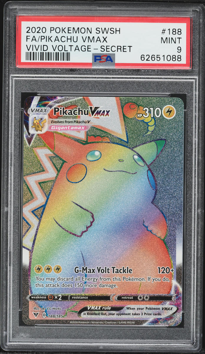 2020 ピカチュウVMAX PSA9 MINT #123 PSA9 2020 ピカチュウVMAX PSA9 MINT #123 Pikachu VMAX #123/S-P