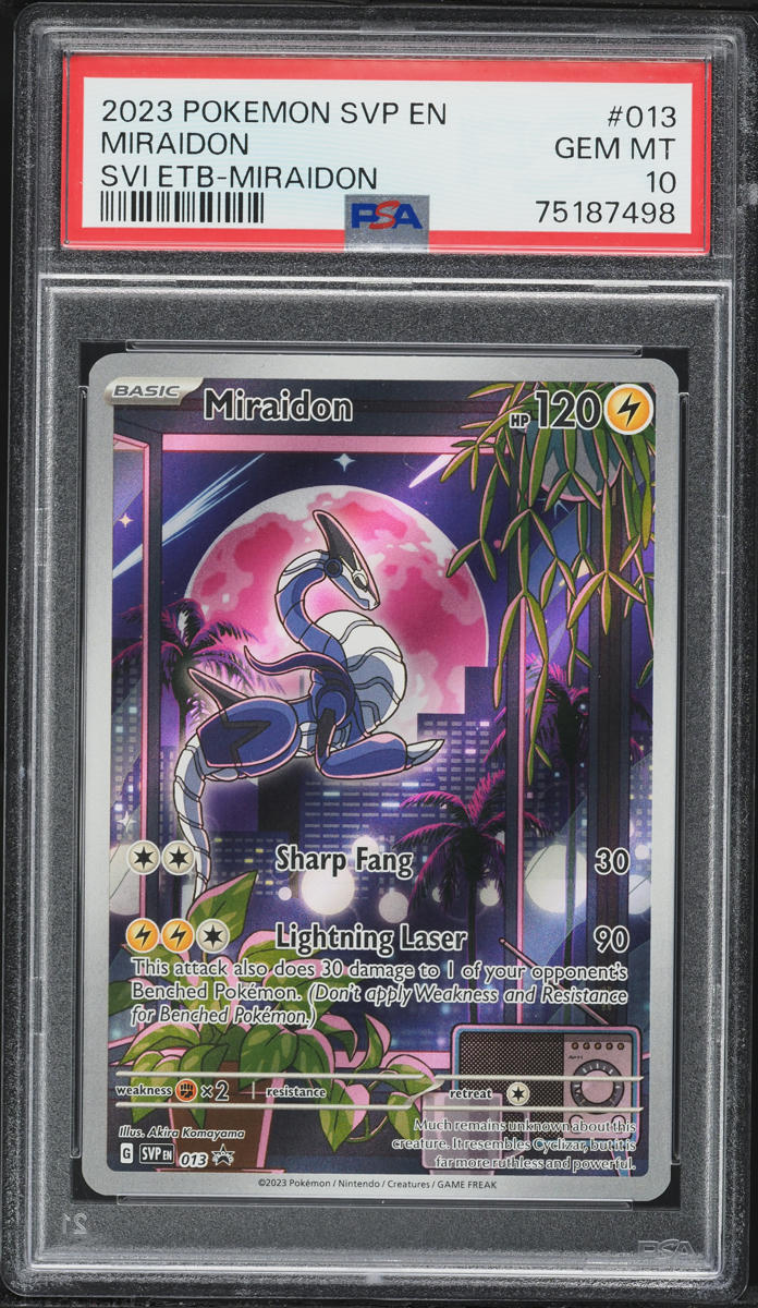 2023 Pokemon Scarlet & Violet Black Star Promo ETB Miraidon #13 PSA 10 GEM MINT