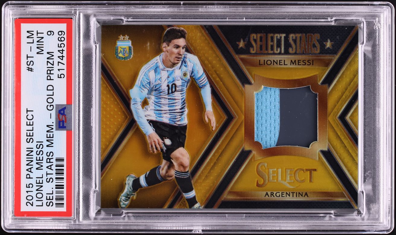 2015 PANINI LIONEL MESSI メッシ 世界99枚限定 2015 Select Stars Memorabilia Gold Lionel Messi PATCH /10 #ST-LM