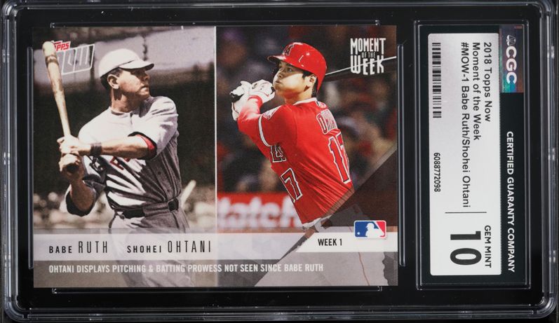 2018 Topps On Demand Dynamic Duals Teammates Red Mike Trout Shohei